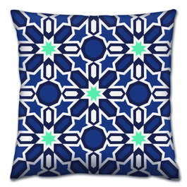 Aberto Design Cojín Multicolor 43 x 43 cm con Relleno de Silicona
